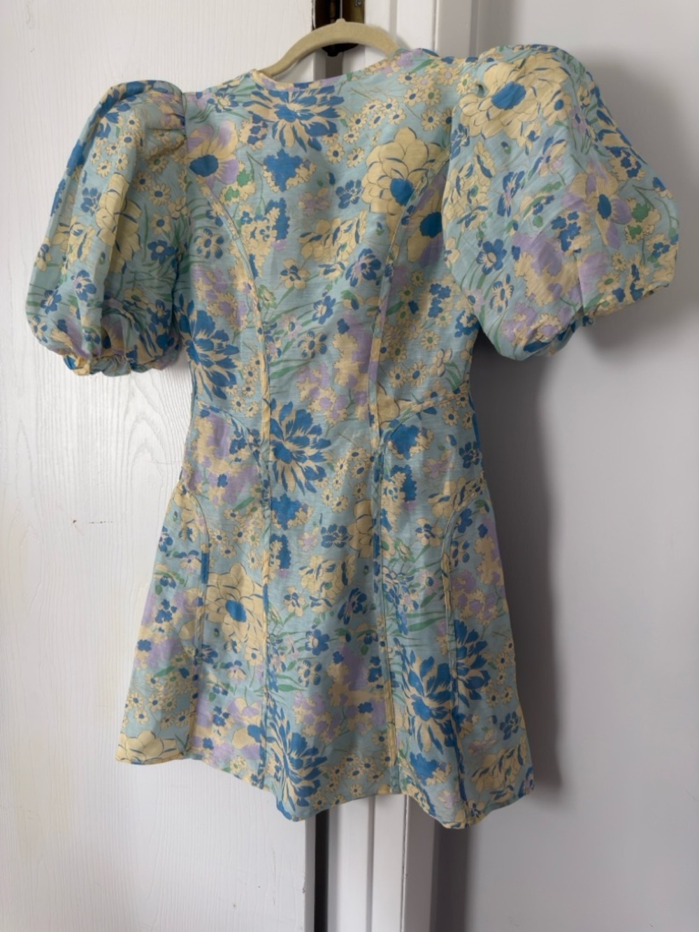 Lovaan Adeline Linen Silk Blend Mini Dress — image 7 of 8